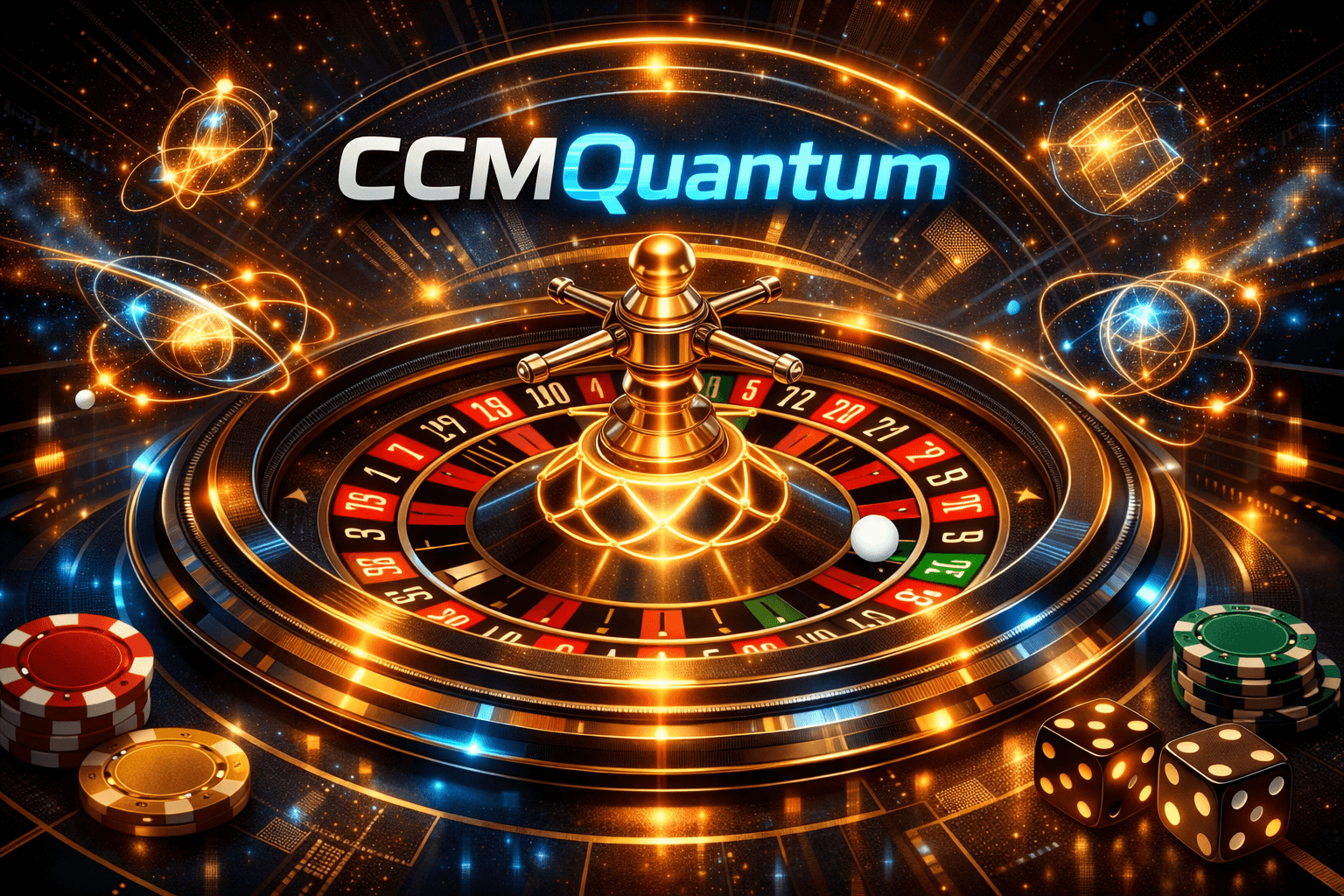 CCMQuantum dashboard showing a structured roulette platform layout