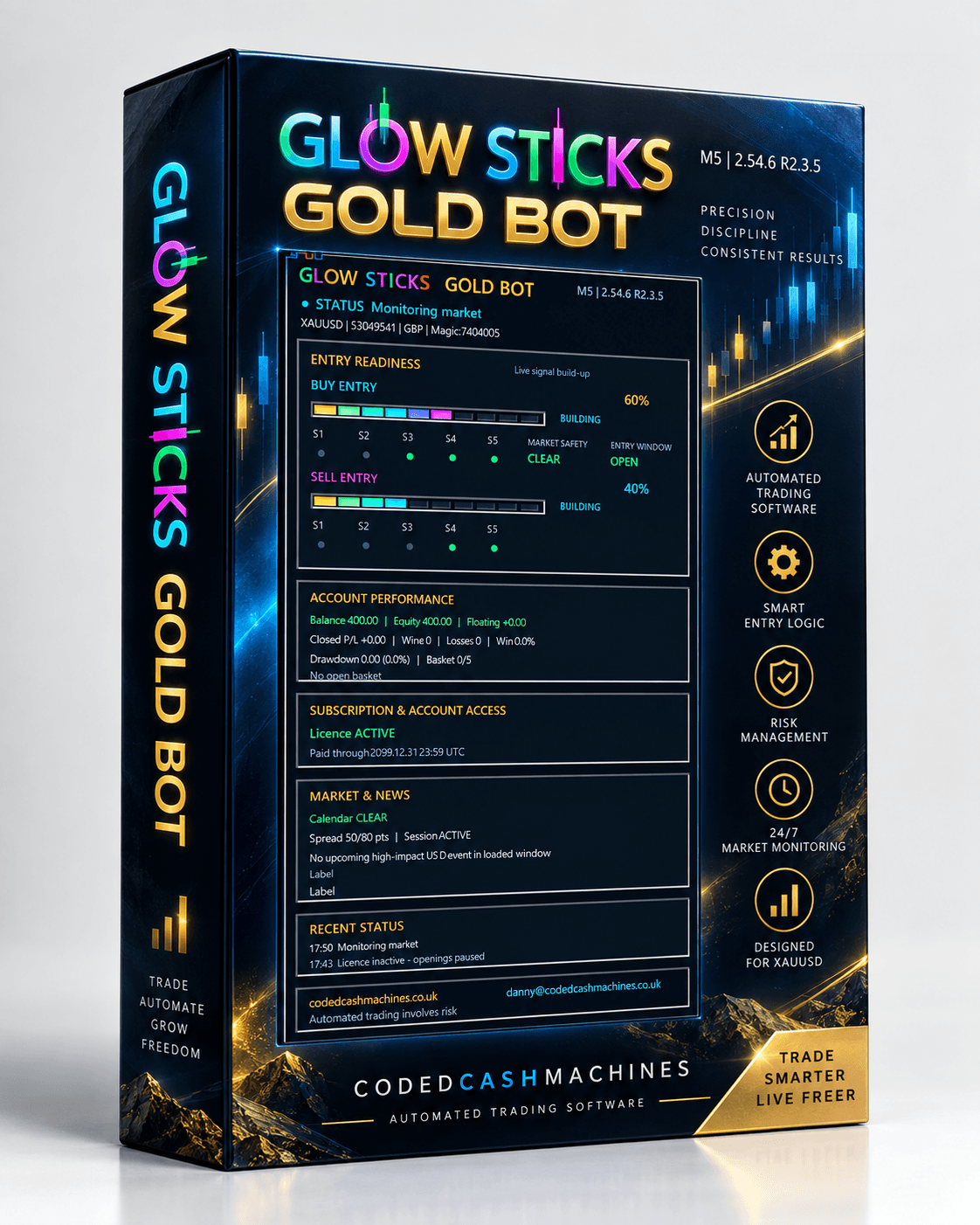 Glow Sticks Gold Bot product artwork